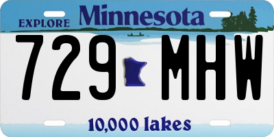 MN license plate 729MHW