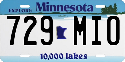 MN license plate 729MIO