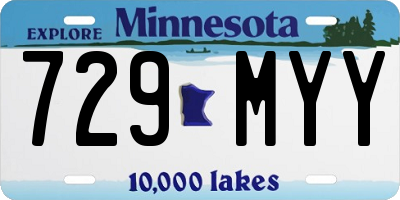 MN license plate 729MYY