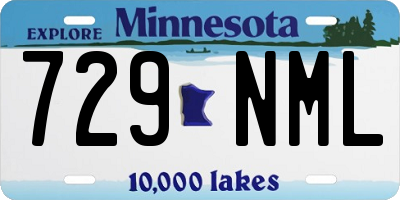 MN license plate 729NML
