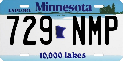 MN license plate 729NMP