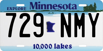 MN license plate 729NMY