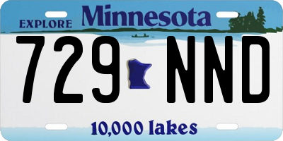 MN license plate 729NND