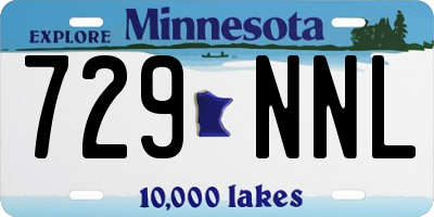MN license plate 729NNL