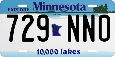 MN license plate 729NNO