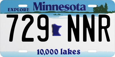 MN license plate 729NNR