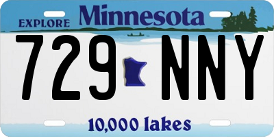 MN license plate 729NNY