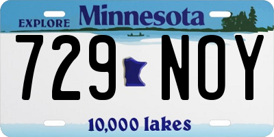 MN license plate 729NOY