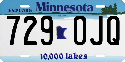 MN license plate 729OJQ