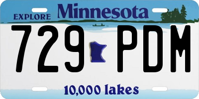 MN license plate 729PDM