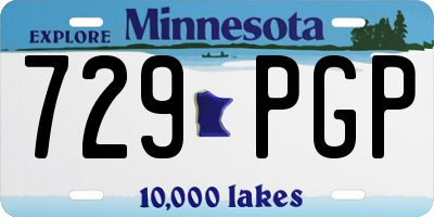 MN license plate 729PGP