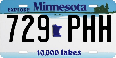 MN license plate 729PHH