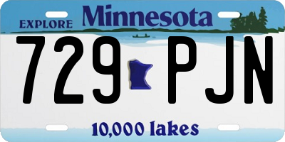 MN license plate 729PJN