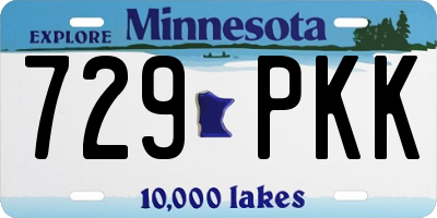 MN license plate 729PKK