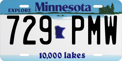 MN license plate 729PMW