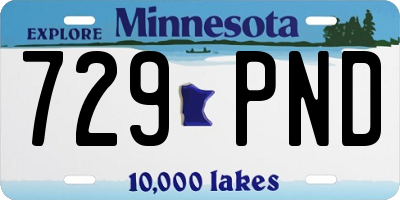 MN license plate 729PND