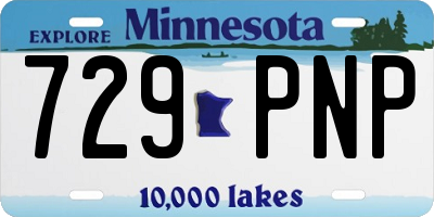 MN license plate 729PNP