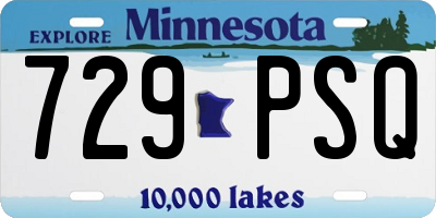 MN license plate 729PSQ