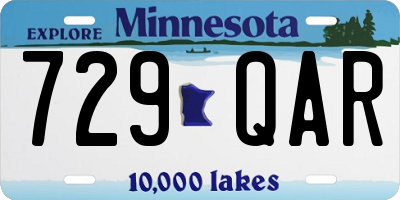 MN license plate 729QAR