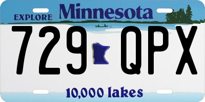 MN license plate 729QPX