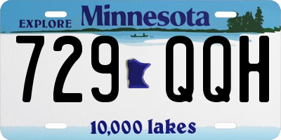 MN license plate 729QQH