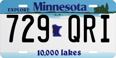 MN license plate 729QRI