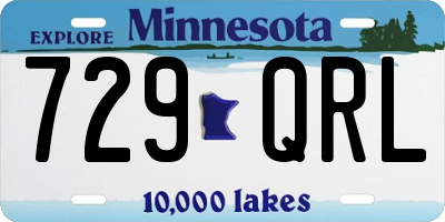 MN license plate 729QRL
