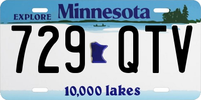 MN license plate 729QTV