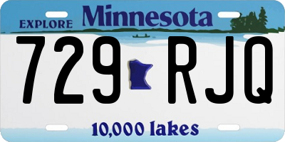 MN license plate 729RJQ