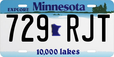 MN license plate 729RJT