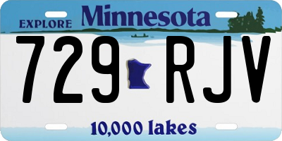 MN license plate 729RJV