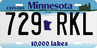 MN license plate 729RKL