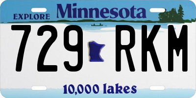 MN license plate 729RKM