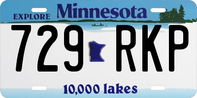 MN license plate 729RKP
