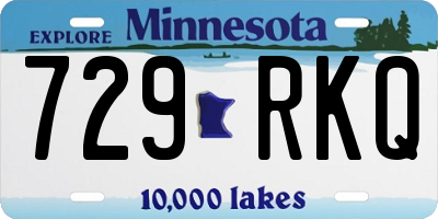 MN license plate 729RKQ