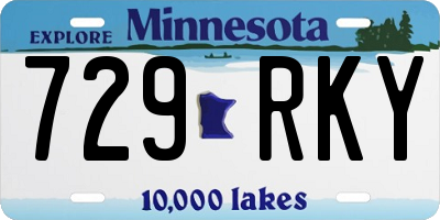 MN license plate 729RKY