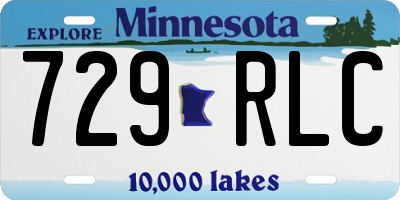 MN license plate 729RLC