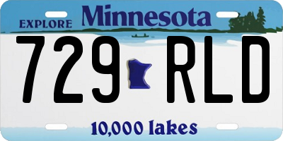 MN license plate 729RLD
