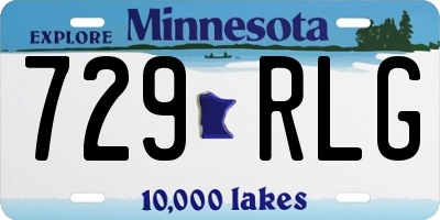 MN license plate 729RLG