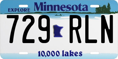 MN license plate 729RLN