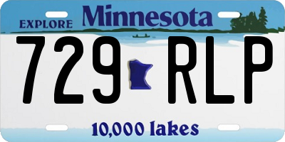 MN license plate 729RLP