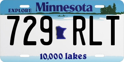 MN license plate 729RLT