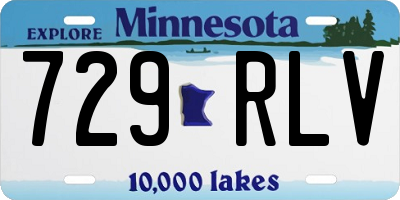 MN license plate 729RLV