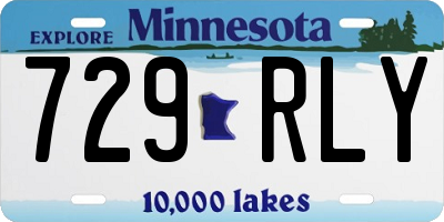 MN license plate 729RLY