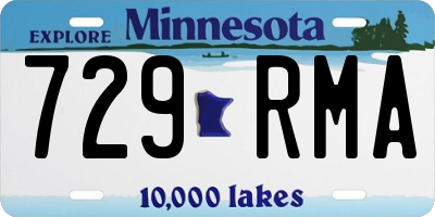 MN license plate 729RMA