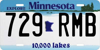 MN license plate 729RMB