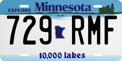 MN license plate 729RMF