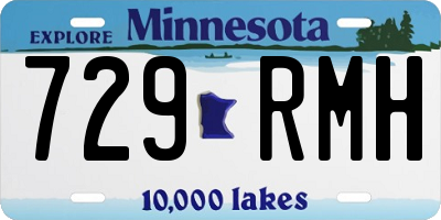 MN license plate 729RMH