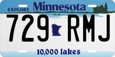 MN license plate 729RMJ