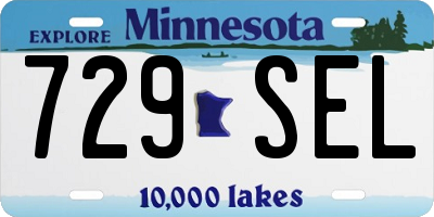 MN license plate 729SEL